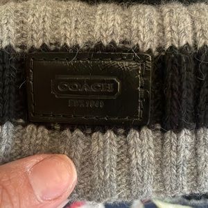 Coach Scarf black & grey